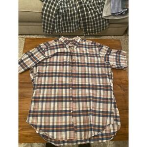 Polo Ralph Lauren 2XLT Bleeding Madras Shirt Tall Fit Multicolor Plaid Button Up